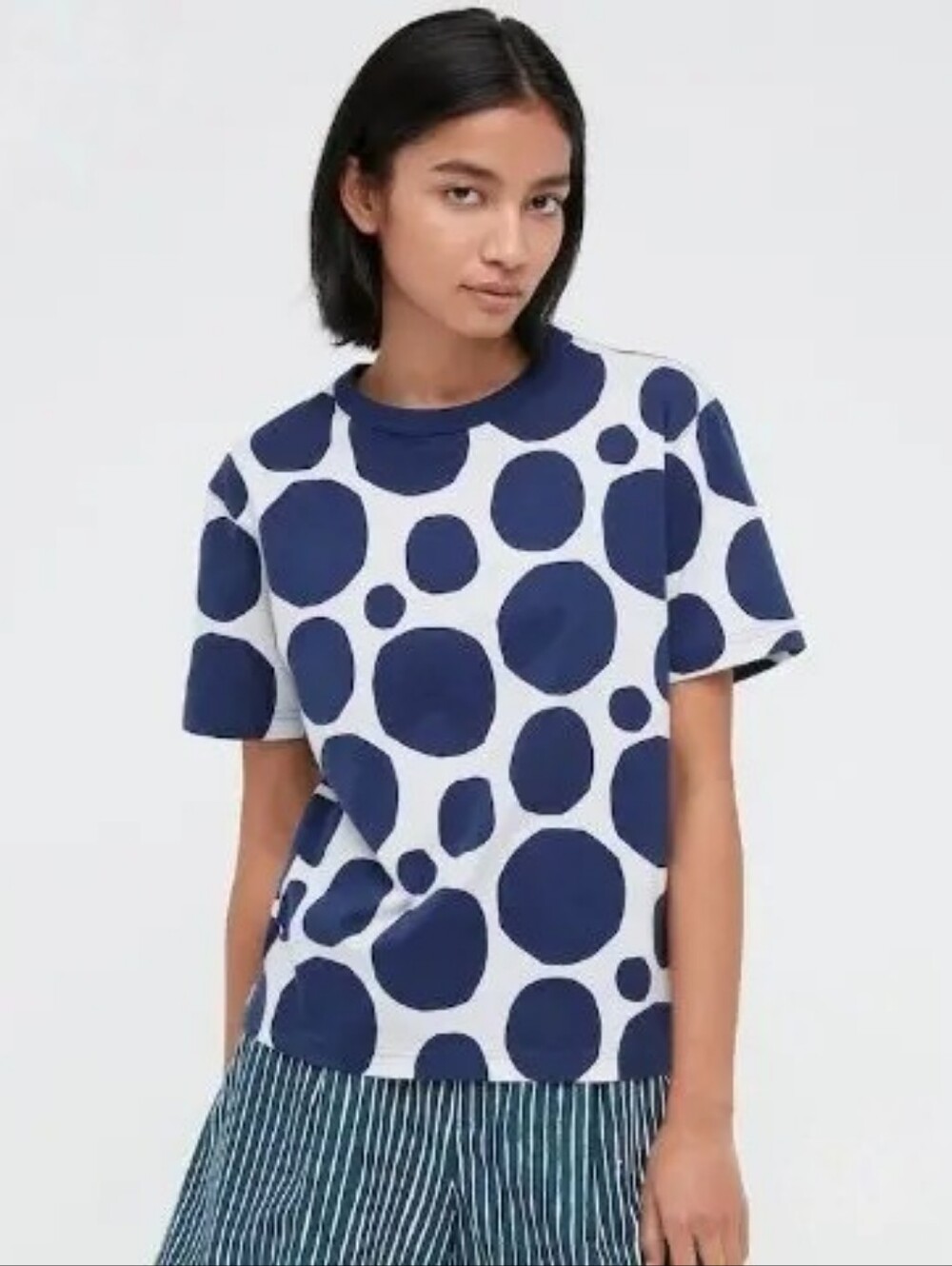 Marimekko × Uniqlo Graphic Polka Dot T-Shirt Short Sleeve Size Small
